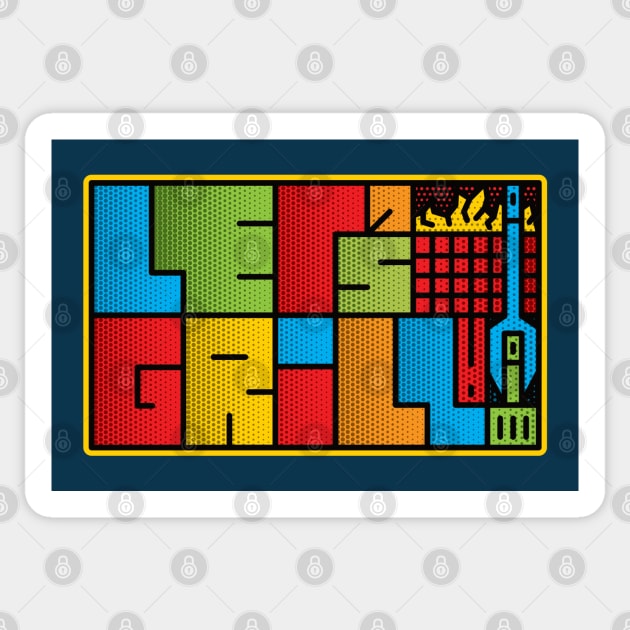 Let's Grill Comics Sticker by dkdesigns27